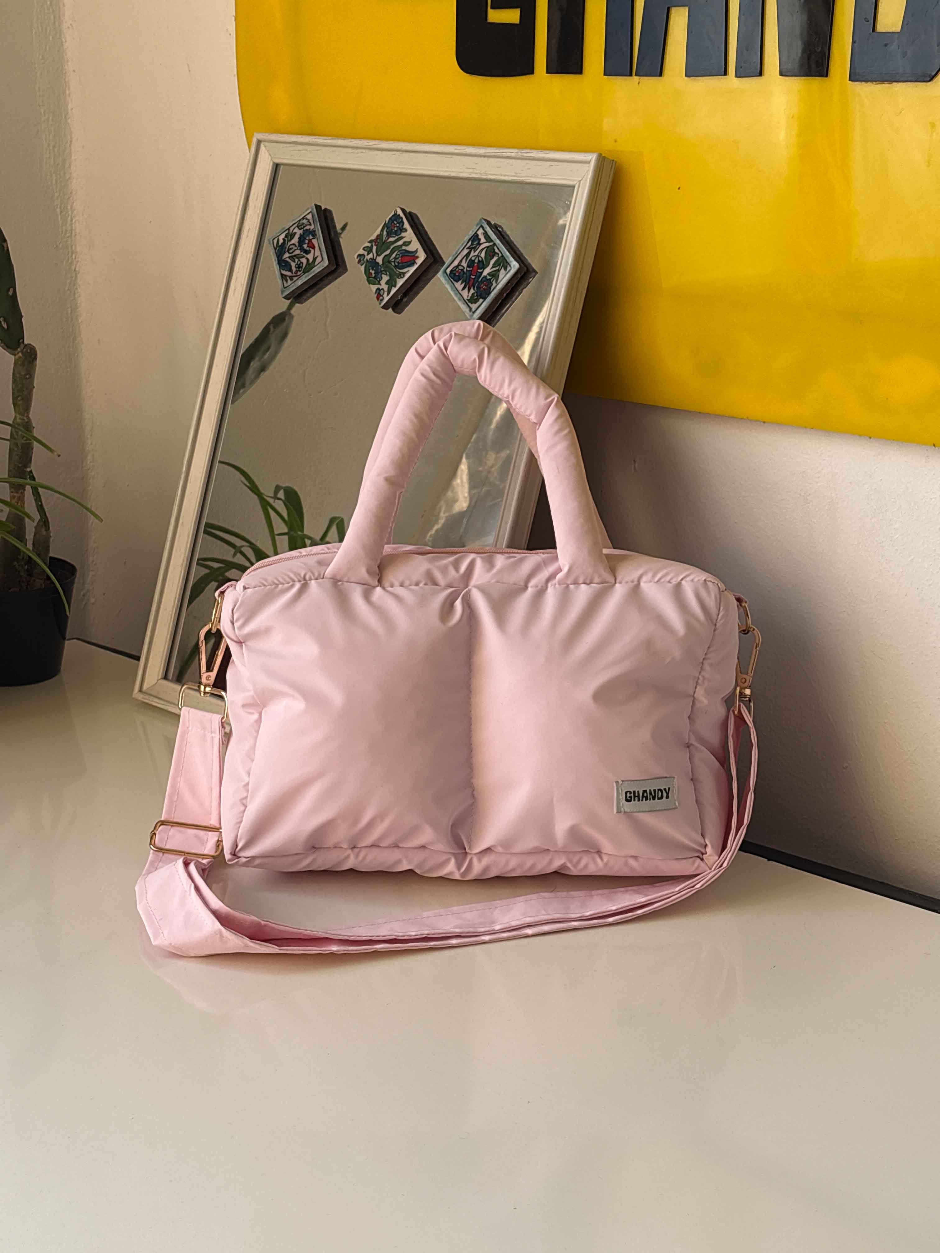 حقيبة مربعات - روز